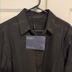 Prada Dark Gray Men's Casual Shirt